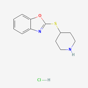2-(Piperidin-4-ylthio)benzo[d]oxazole hydrochloride