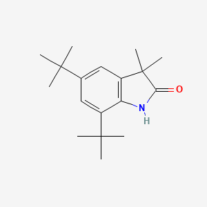 2H-Indol-2-one, 5,7-bis(1,1-dimethylethyl)-1,3-dihydro-3,3-dimethyl-