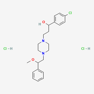 alpha-(p-Chlorophenyl)-4-(beta-methoxyphenethyl)-1-piperazinepropanol dihydrochloride