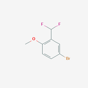 molecular formula C8H7BrF2O B1469664 4-溴-2-(二氟甲基)-1-甲氧基苯 CAS No. 1261512-49-5