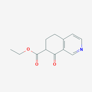 molecular formula C12H13NO3 B1469671 Ethyl 8-oxo-5,6,7,8-tetrahydroisoquinoline-7-carboxylate CAS No. 864499-11-6