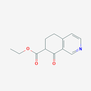 molecular formula C12H13NO3 B1469671 8-氧代-5,6,7,8-四氢异喹啉-7-羧酸乙酯 CAS No. 864499-11-6