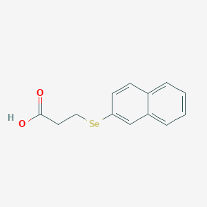 3-[(Naphthalen-2-yl)selanyl]propanoic acid