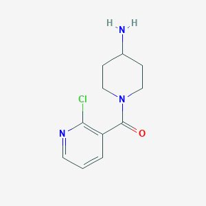 molecular formula C11H14ClN3O B1469674 (4-Aminopiperidin-1-yl)(2-chloropyridin-3-yl)methanone CAS No. 1421103-99-2