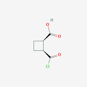 (1R,2S)-2-(Chlorocarbonyl)cyclobutane-1-carboxylic acid