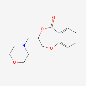 2,3-Dihydro-3-(4-morpholinylmethyl)-5H-1,4-benzodioxepin-5-one