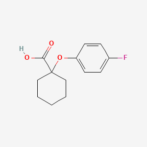 molecular formula C13H15FO3 B1469679 Ácido 1-(4-Fluorofenoxi)ciclohexanocarboxílico CAS No. 1267028-24-9