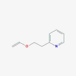 molecular formula C9H11NO B14696791 2-[2-(Ethenyloxy)ethyl]pyridine CAS No. 28665-95-4