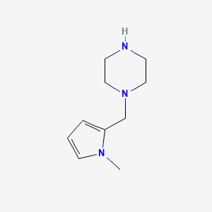 molecular formula C10H17N3 B1469680 1-[(1-methyl-1H-pyrrol-2-yl)methyl]piperazine CAS No. 1428233-10-6