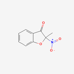 2-Methyl-2-nitro-1-benzofuran-3(2h)-one