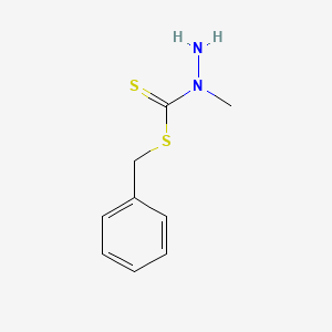 Hydrazinecarbodithioic acid, 1-methyl-, phenylmethyl ester