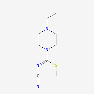 B1469691 methyl N-cyano-4-ethylpiperazine-1-carbimidothioate CAS No. 1428143-44-5