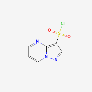 molecular formula C6H4ClN3O2S B1469697 吡唑并[1,5-a]嘧啶-3-磺酰氯 CAS No. 1642583-15-0