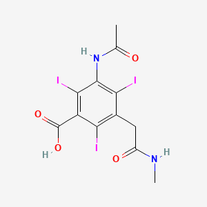 Benzoic acid, 3-acetamido-5-(methylcarbamoylmethyl)-