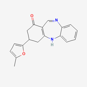3-(5-methyl-2-furyl)-2,3,4,5-tetrahydro-1H-dibenzo[b,e][1,4]diazepin-1-one