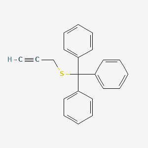 Benzene, 1,1',1''-[(2-propynylthio)methylidyne]tris-