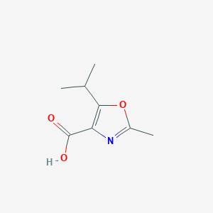 molecular formula C8H11NO3 B1469713 5-Isopropyl-2-methyl-1,3-oxazole-4-carboxylic acid CAS No. 1784015-62-8