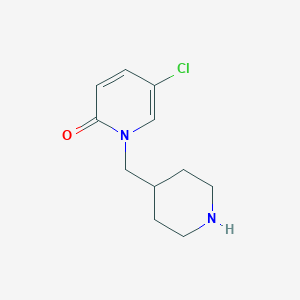 molecular formula C11H15ClN2O B1469722 5-chloro-1-(piperidin-4-ylmethyl)pyridin-2(1H)-one CAS No. 1225880-96-5