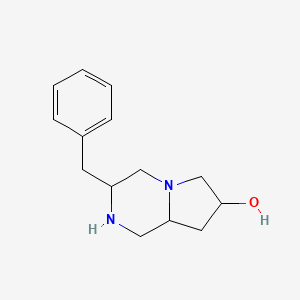 molecular formula C14H20N2O B1469727 3-Benzyloctahydropyrrolo[1,2-a]pyrazin-7-ol CAS No. 1219531-43-7