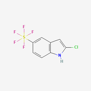 2-Chloro-5-pentafluorosulfanyl-1H-indole