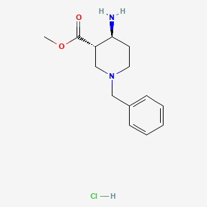 trans-Methyl 4-amino-1-benzylpiperidine-3-carboxylate hydrochloride