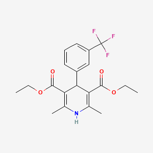 3,5-Pyridinedicarboxylic acid, 1,4-dihydro-2,6-dimethyl-4-(alpha,alpha,alpha-trifluoro-m-tolyl)-, diethyl ester