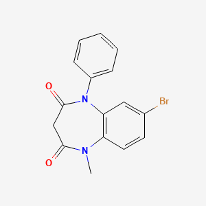 7-Bromo-1-methyl-5-phenyl-1H-1,5-benzodiazepine-2,4(3H,5H)-dione