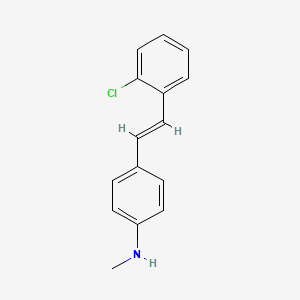 4-[(E)-2-(2-chlorophenyl)ethenyl]-N-methylaniline