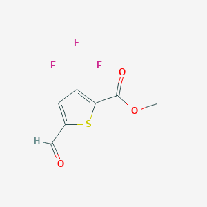 molecular formula C8H5F3O3S B1469736 5-formyl-3-(trifluorométhyl)thiophène-2-carboxylate de méthyle CAS No. 189756-77-2