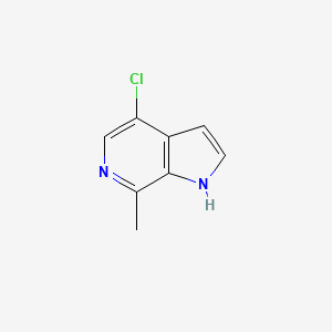 molecular formula C8H7ClN2 B1469737 4-氯-7-甲基-1H-吡咯并[2,3-c]吡啶 CAS No. 1416439-35-4