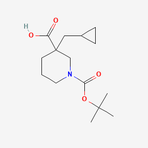 1-(tert-Butoxycarbonyl)-3-(cyclopropylmethyl)-3-piperidinecarboxylic acid