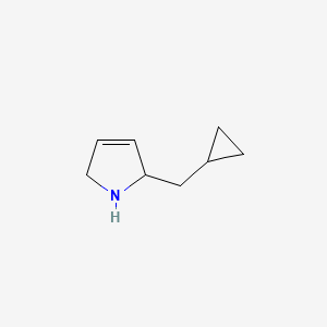 molecular formula C8H13N B1469739 2-(cyclopropylmethyl)-2,5-dihydro-1H-pyrrole CAS No. 1822639-91-7