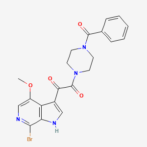 1-(4-benzoylpiperazin-1-yl)-2-(7-bromo-4-methoxy-1H-pyrrolo[2,3-c]pyridin-3-yl)ethane-1,2-dione