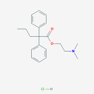 2-(Dimethylamino)ethyl 2,2-diphenylpentanoate;hydrochloride