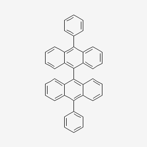 molecular formula C40H26 B14697435 10,10'-Diphenyl-9,9'-bianthracene CAS No. 23102-67-2