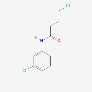 4-chloro-N-(3-chloro-4-methylphenyl)butanamide