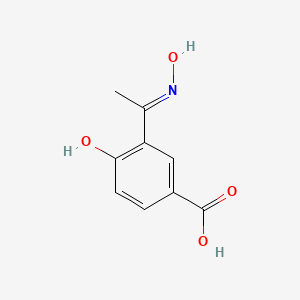 4-hydroxy-3-[(E)-N-hydroxy-C-methylcarbonimidoyl]benzoic acid