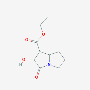 ethyl 2-hydroxy-3-oxohexahydro-1H-pyrrolizine-1-carboxylate