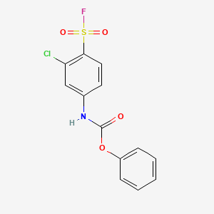 phenyl N-(3-chloro-4-fluorosulfonylphenyl)carbamate