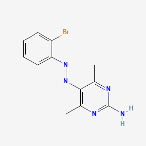 5-[(e)-(2-Bromophenyl)diazenyl]-4,6-dimethylpyrimidin-2-amine