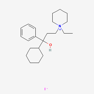 (-)-1-(3-Cyclohexyl-3-hydroxy-3-phenylpropyl)-1-ethylpiperidinium iodide