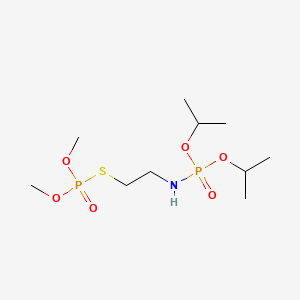 Phosphorothioic acid, O,O-dimethyl S-(O',O'-diisopropylphosphoramido)ethyl ester