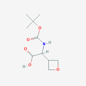 molecular formula C10H17NO5 B1469764 2-(Boc-氨基)-2-(氧杂环丁-3-基)乙酸 CAS No. 1408074-43-0
