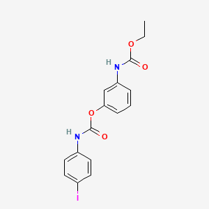 [3-(ethoxycarbonylamino)phenyl] N-(4-iodophenyl)carbamate