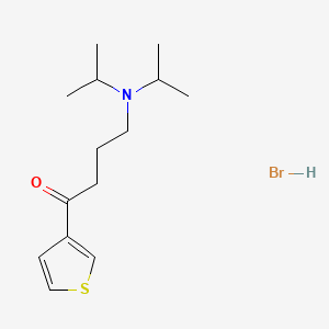 1-Butanone, 4-(diisopropylamino)-1-(3-thienyl)-, hydrobromide