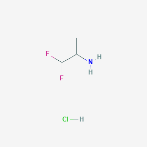 molecular formula C3H8ClF2N B1469771 1,1-Difluoropropan-2-amine hydrochloride CAS No. 1384427-90-0