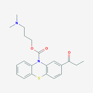 3-(Dimethylamino)propyl 2-propanoyl-10H-phenothiazine-10-carboxylate