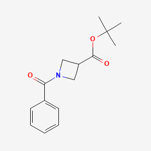 molecular formula C15H19NO3 B1469779 Tert-butyl 1-benzoylazetidine-3-carboxylate CAS No. 1432680-79-9