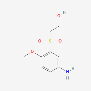 2-(5-Amino-2-methoxybenzene-1-sulfonyl)ethan-1-ol