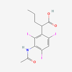 2-(3-Acetamido-2,4,6-triiodophenyl)valeric acid